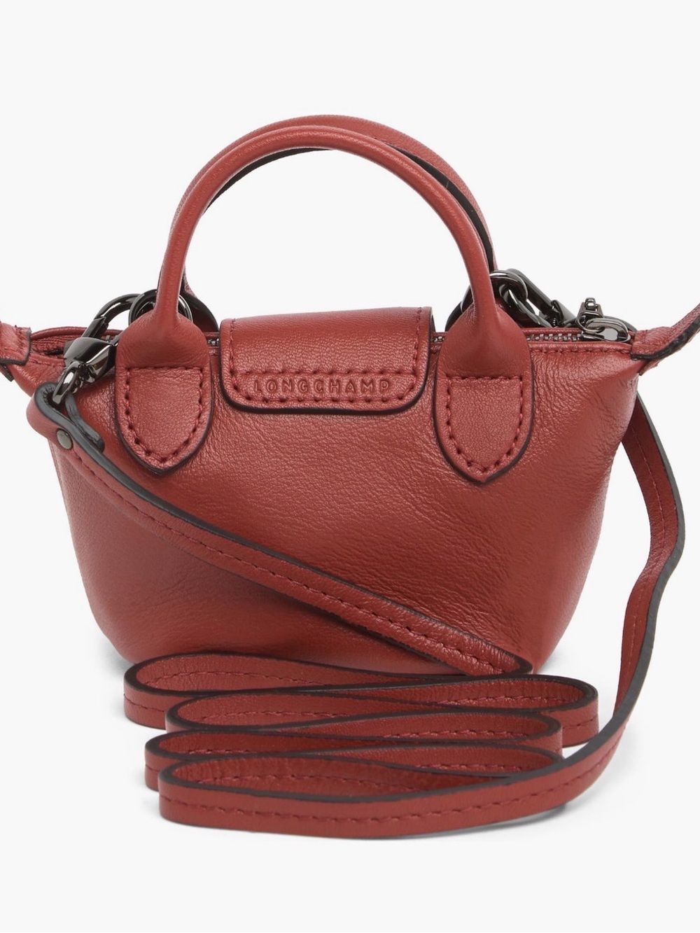 Longchamp Le Pliage Cuir
Nano Crossbody Bag , Sienna - Picture 2 of 5